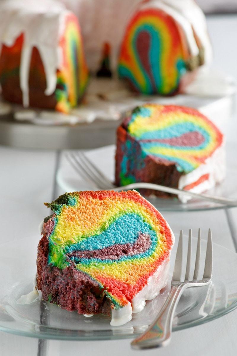 rainbow velvet cake | foodgawker