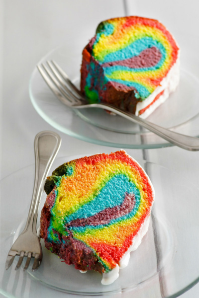 Rainbow Bundt Cake - Recipe Girl®