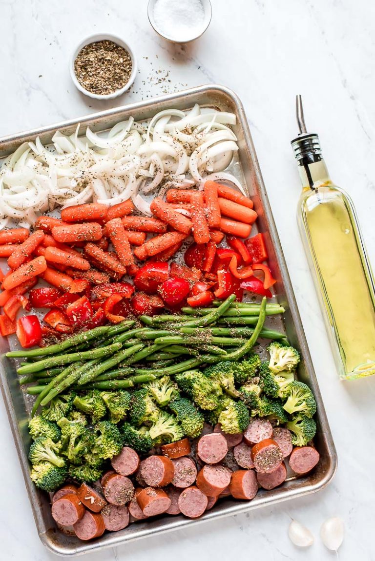 Sheet Pan Roasted Veggies And Sausage Recipe Girl® 8918