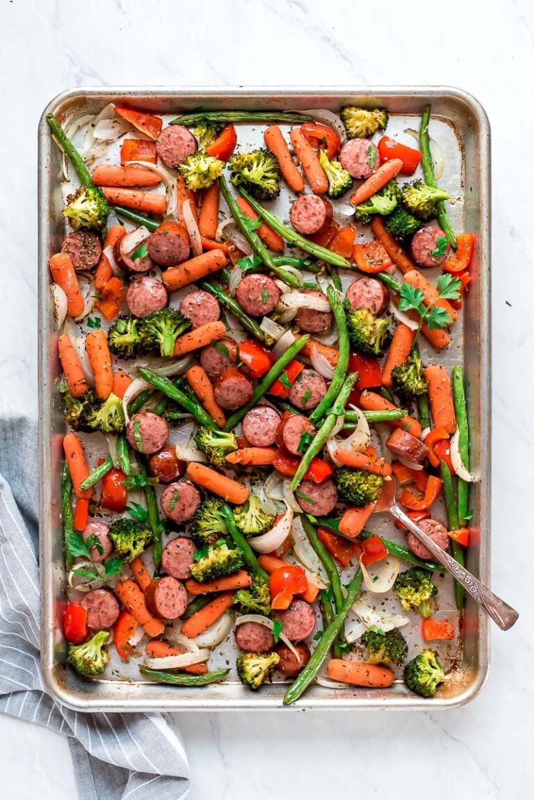 Sheet Pan Roasted Veggies And Sausage Recipe Girl® 8106