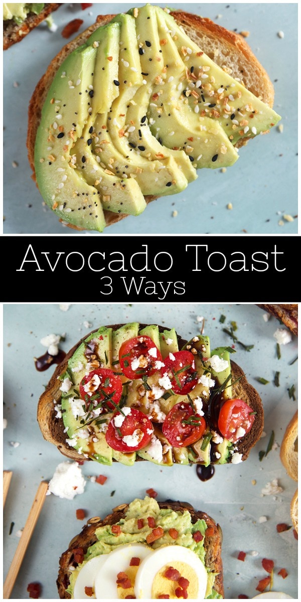 Avocado Toast Three Ways - Recipe Girl®