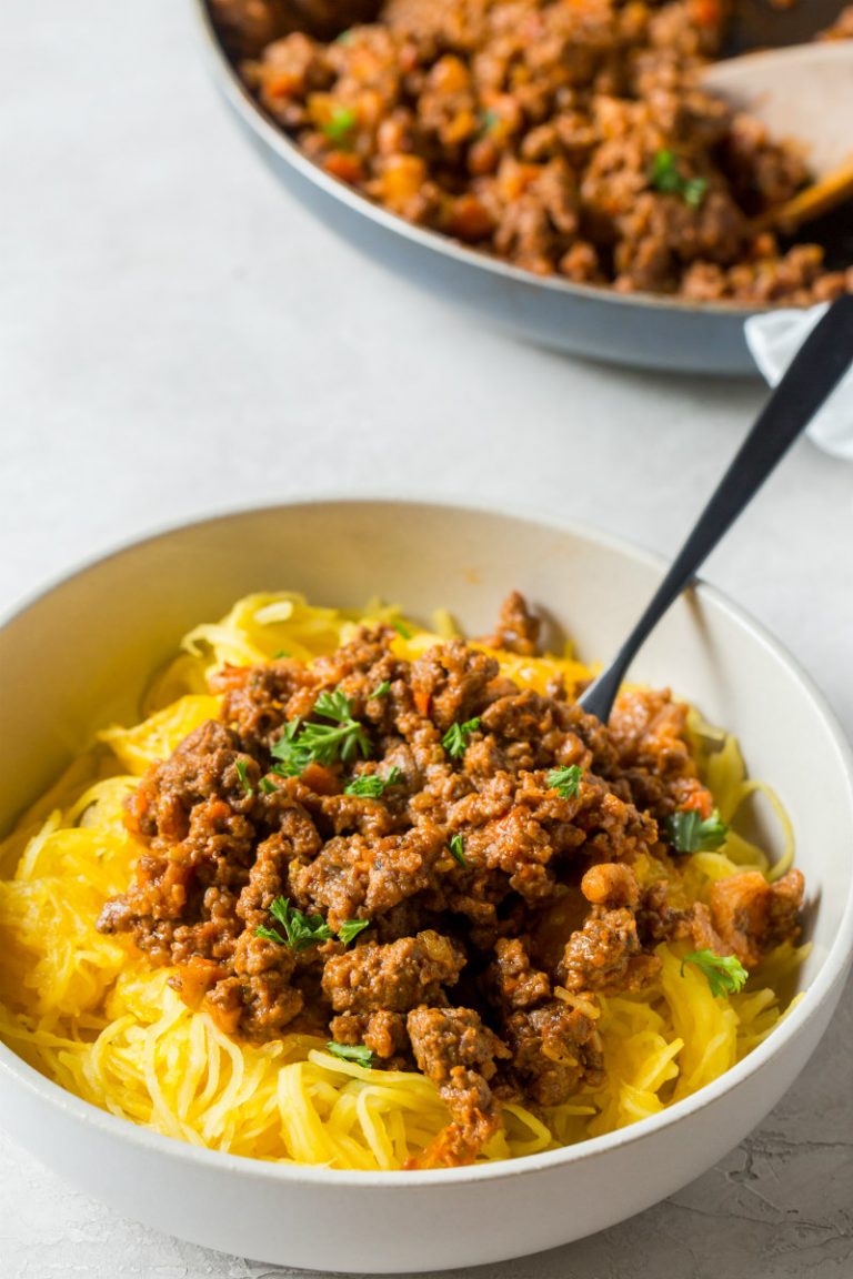 Paleo Spaghetti Squash Bolognese - Recipe Girl®