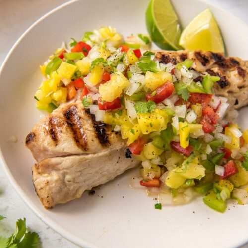 Grilled Salmon With Nectarine Salsa Recipe Girl 0517