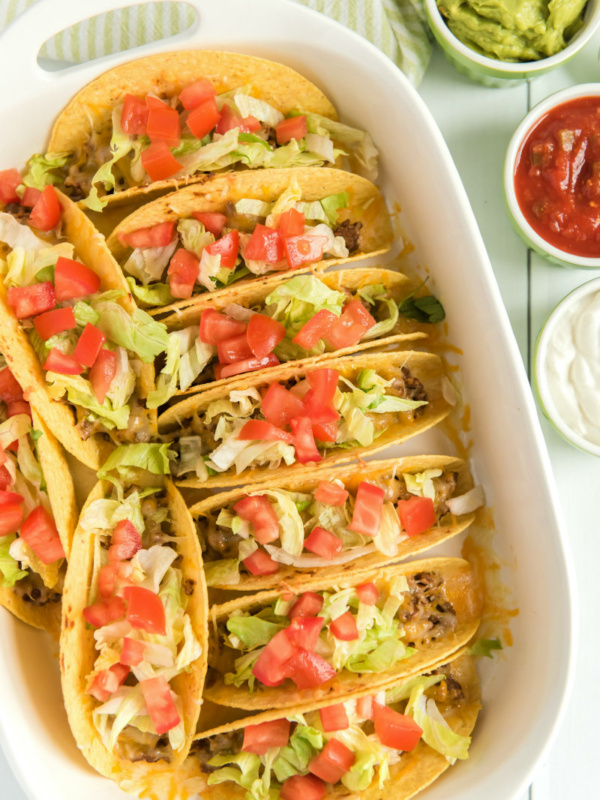 Making Oven Baked Beef Tacos with Fixings