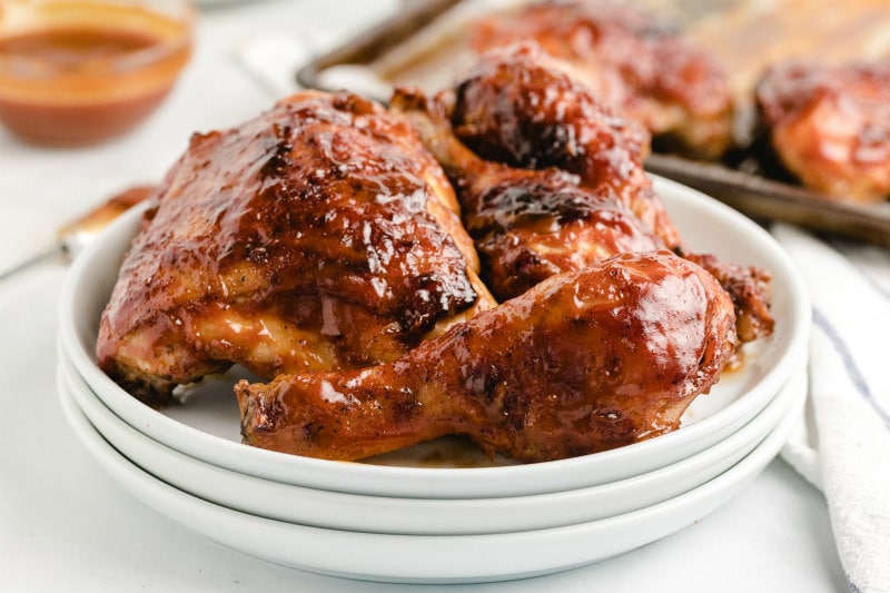 Oven Baked BBQ Chicken • The Crumby Kitchen