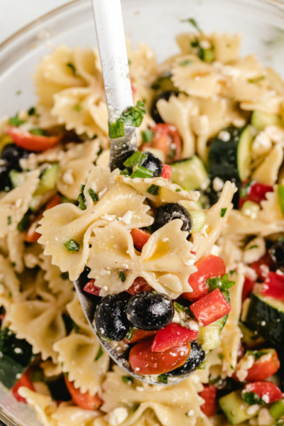 Bow Tie Pasta Salad with Summer Vegetables - Recipe Girl®