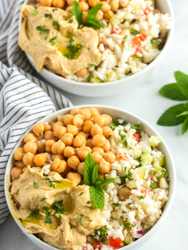 Cauliflower Tabbouleh Bowls