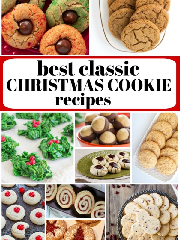 collage of the best classic Christmas Cookie Recipes