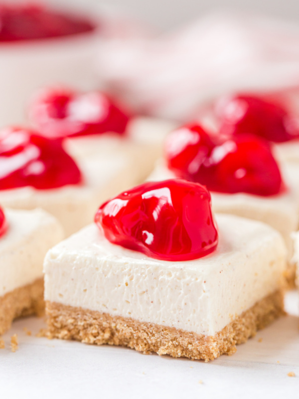 no bake cherry cheesecake bars