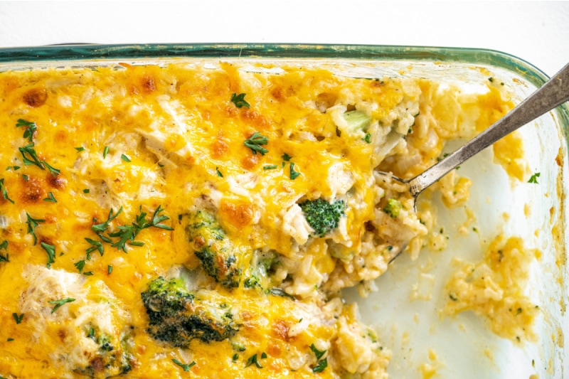 Cheesy Chicken and Broccoli Rice Casserole - Recipe Girl®