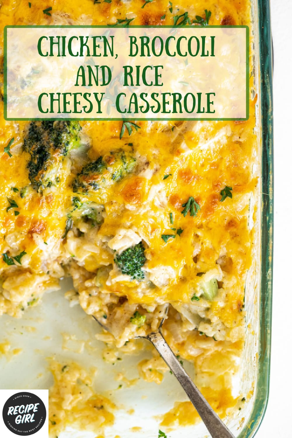 Cheesy Chicken and Broccoli Rice Casserole - Recipe Girl®