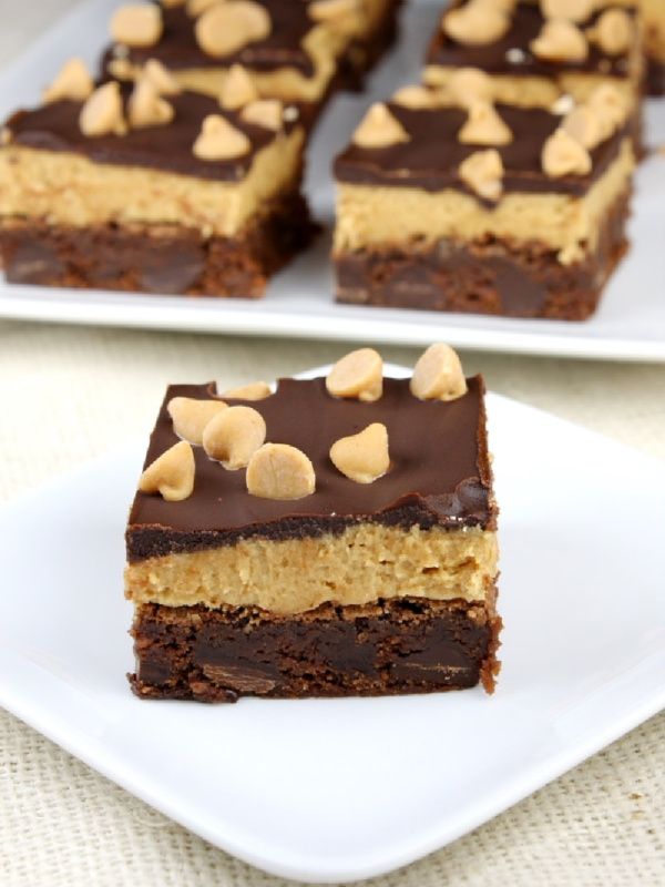 peanut butter cookie dough brownies