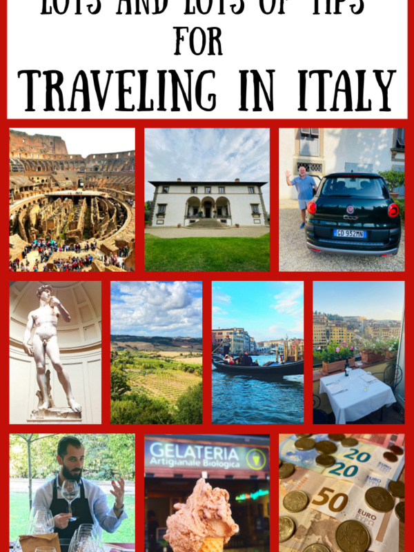 collage travel in italy