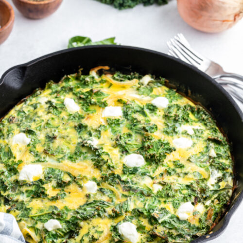 Kale And Goat Cheese Frittata - Recipe Girl®