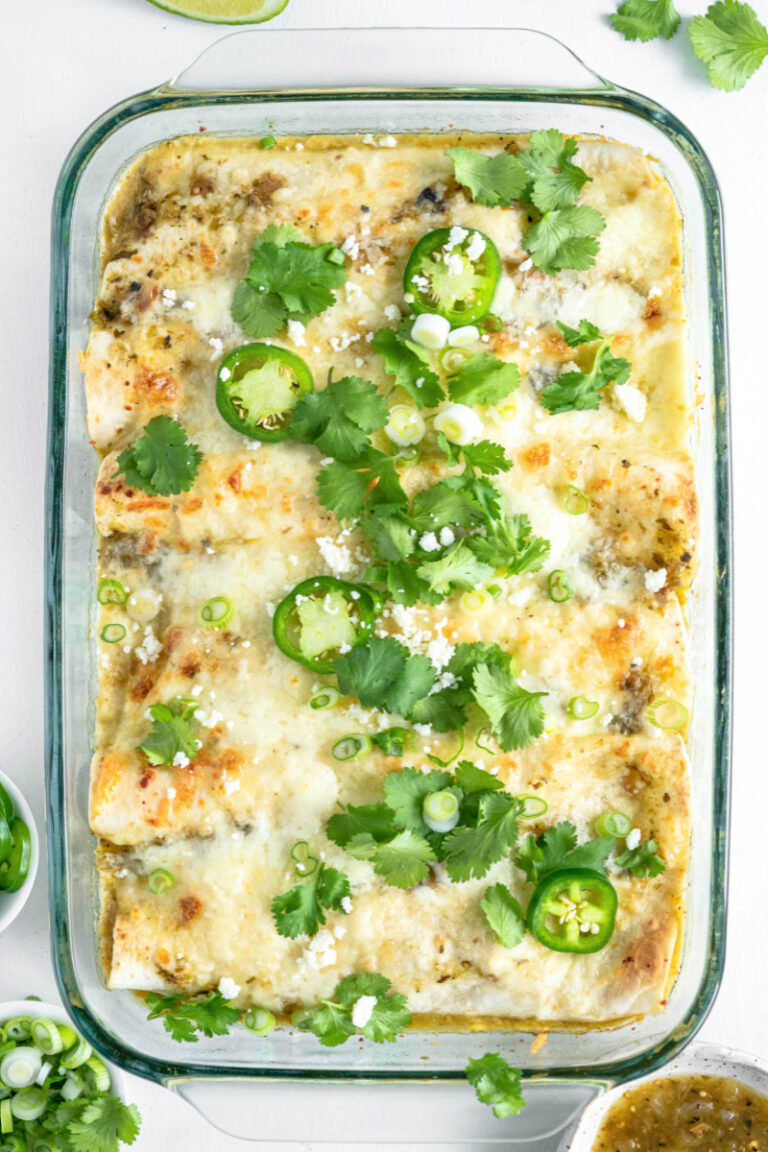 Salsa Verde Chicken Enchiladas Recipe Girl®