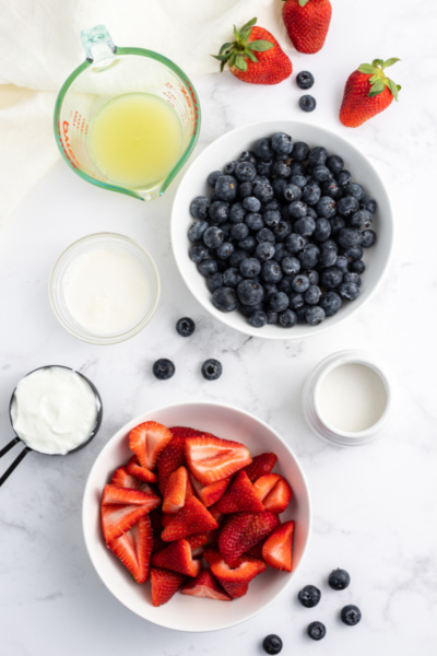 Red White and Blueberry Popsicles - Recipe Girl®