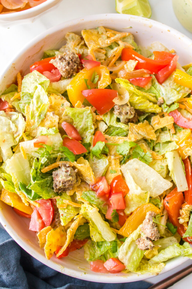 Ground Beef Fajita Taco Salad - Recipe Girl®