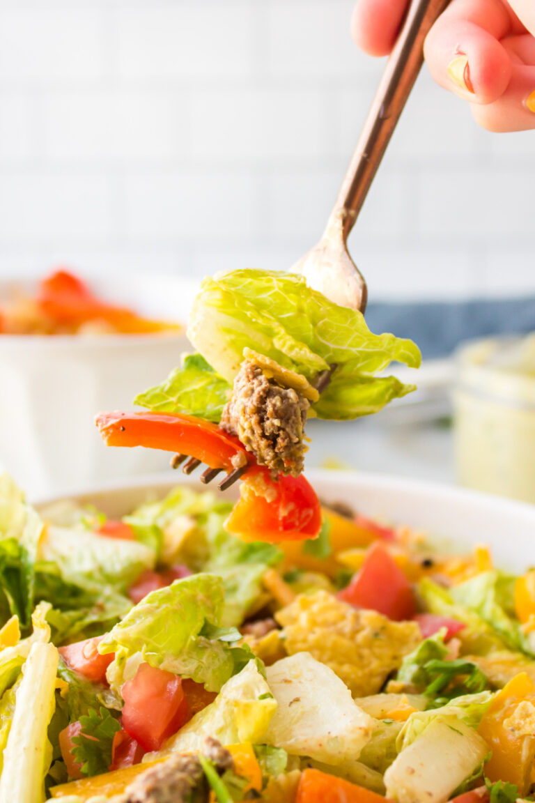 Ground Beef Fajita Taco Salad - Recipe Girl®