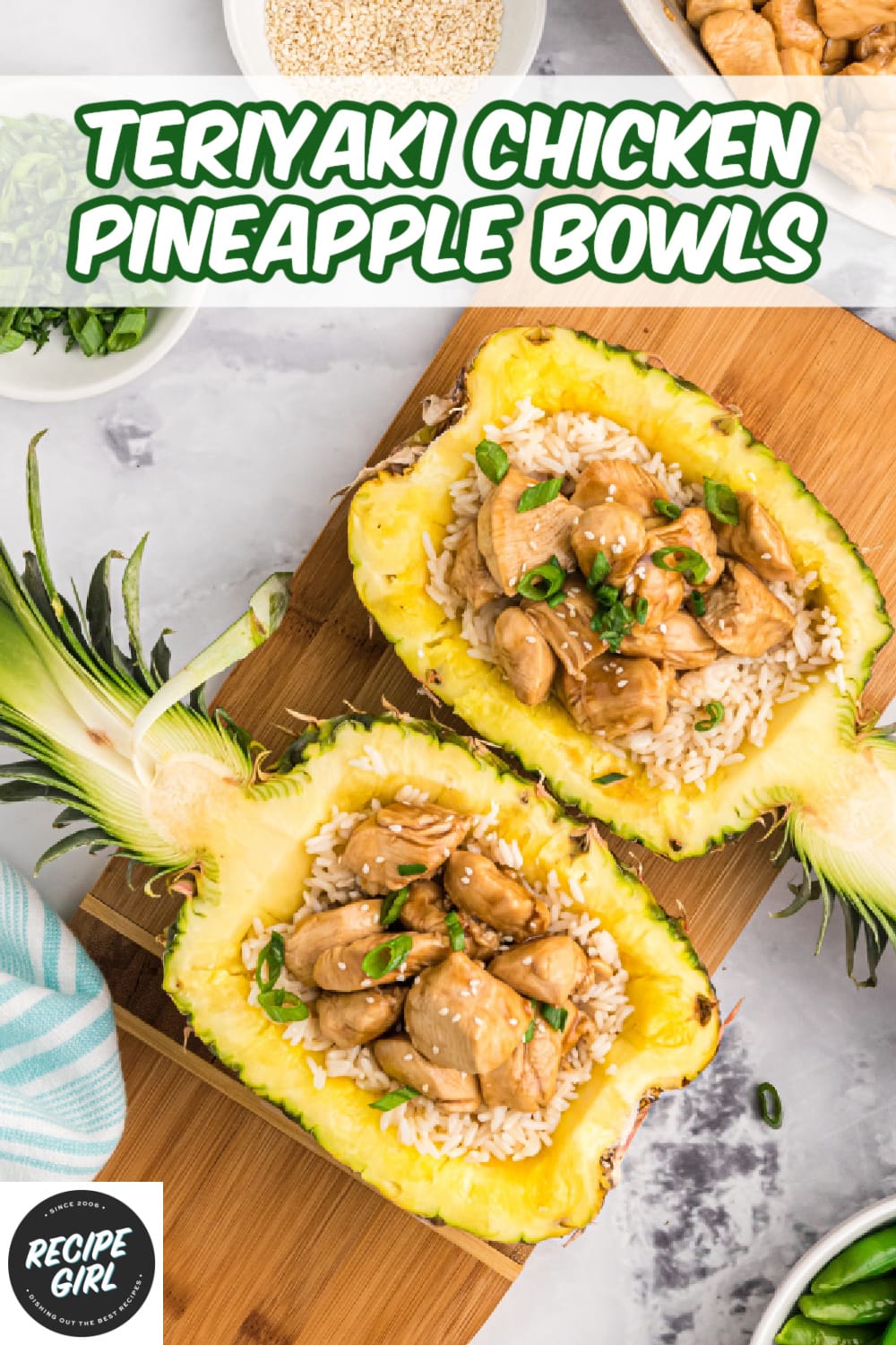 Teriyaki Chicken Pineapple Bowls Recipe Girl®