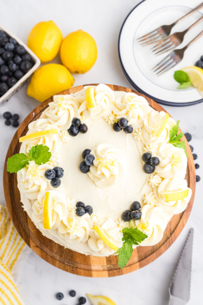 Blueberry Cheesecake Cake - Recipe Girl®