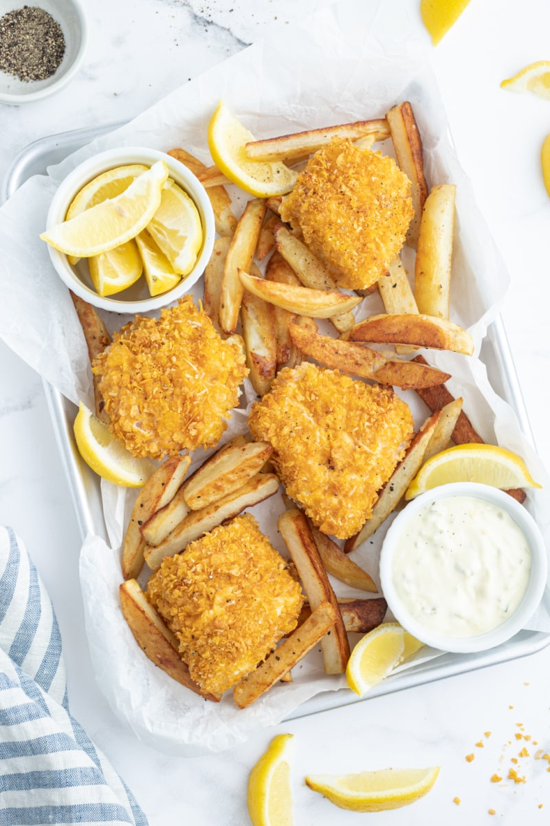 Classic Fish and Chips - Sugar Spice & More