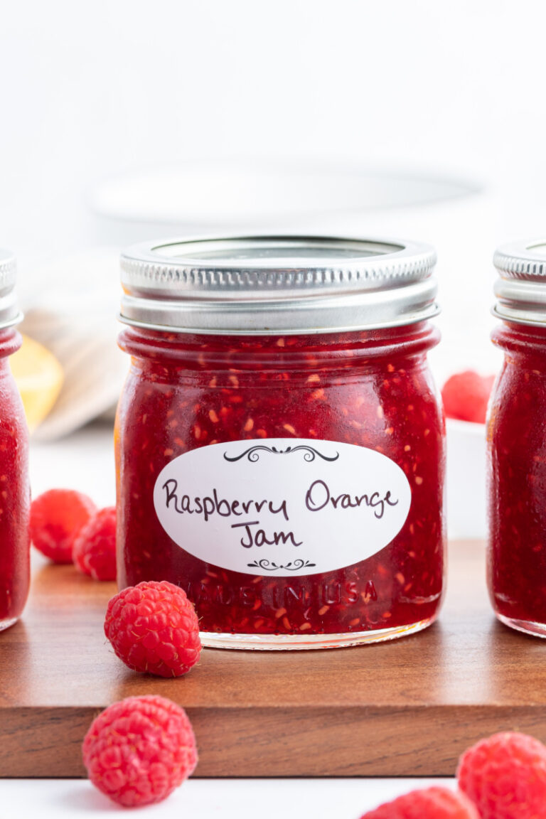 Raspberry Orange Freezer Jam Recipe Girl®