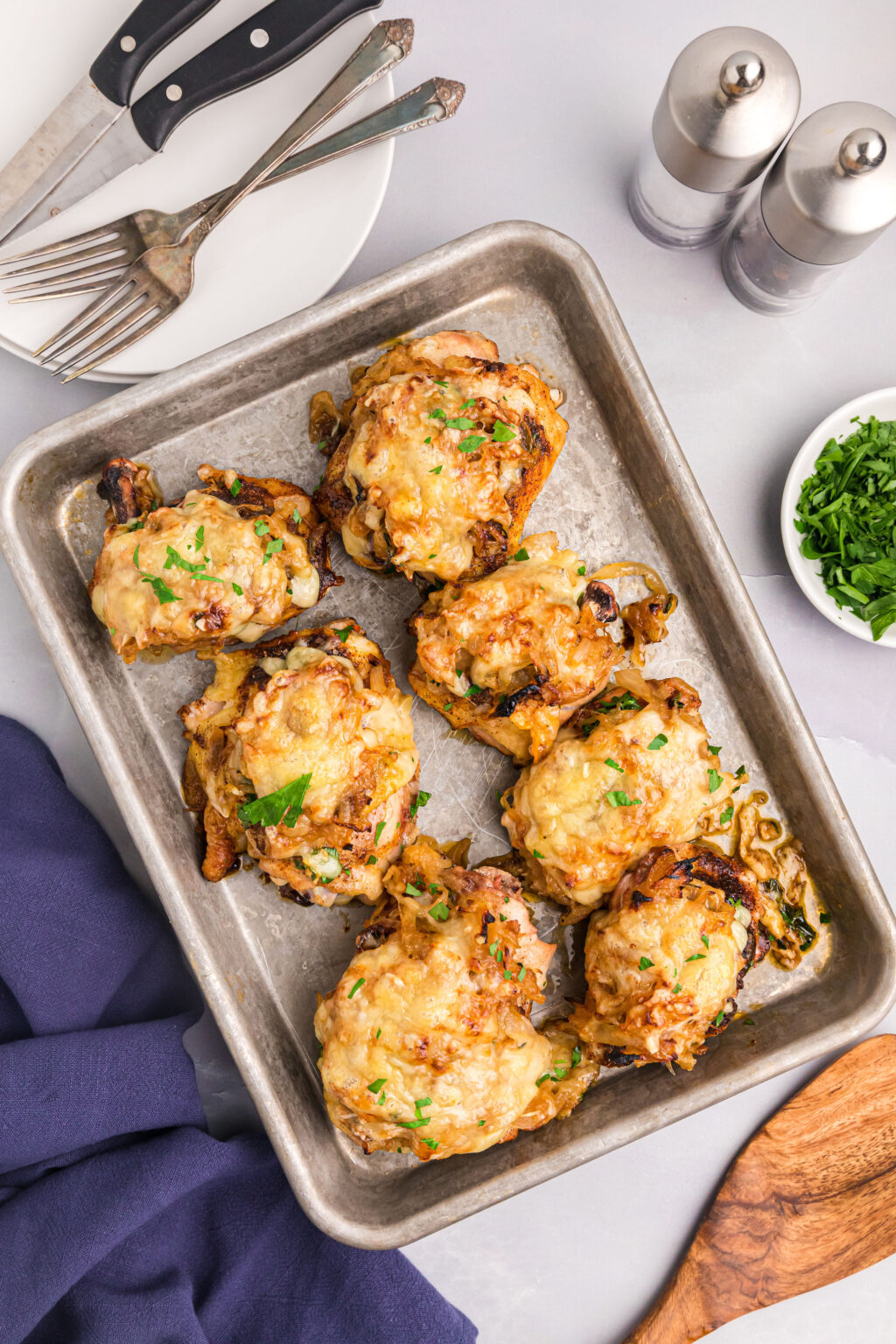 French Onion Sheet Pan Chicken - Recipe Girl®