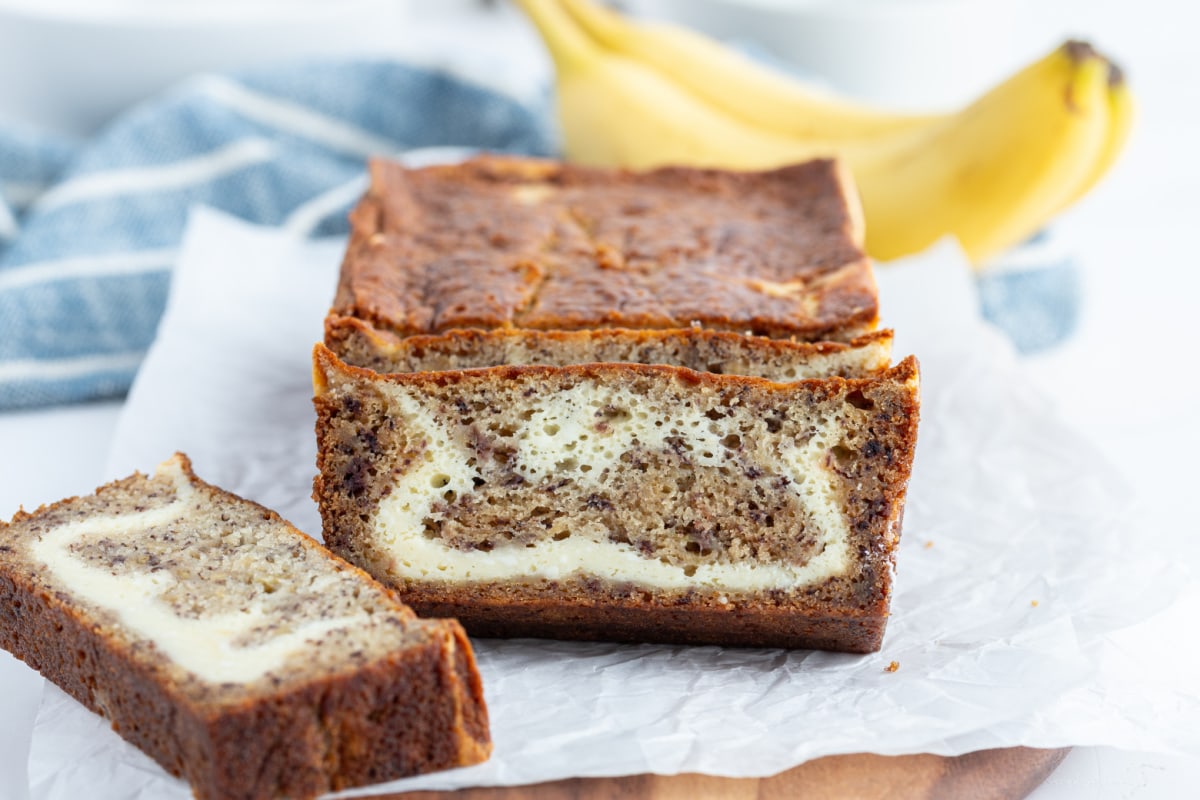 Cheesecake Banana Bread