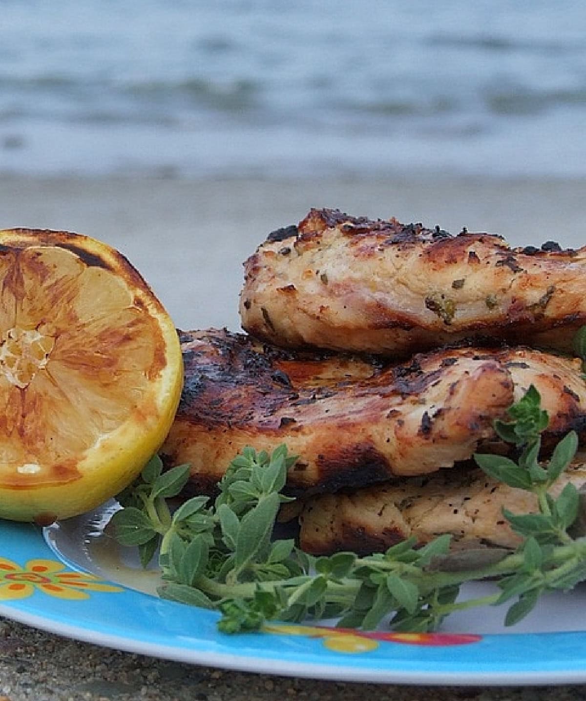 grilled chicken with lemon and oregano