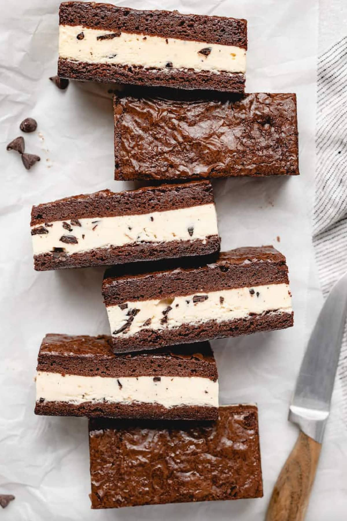 displayed brownie ice cream sandwiches