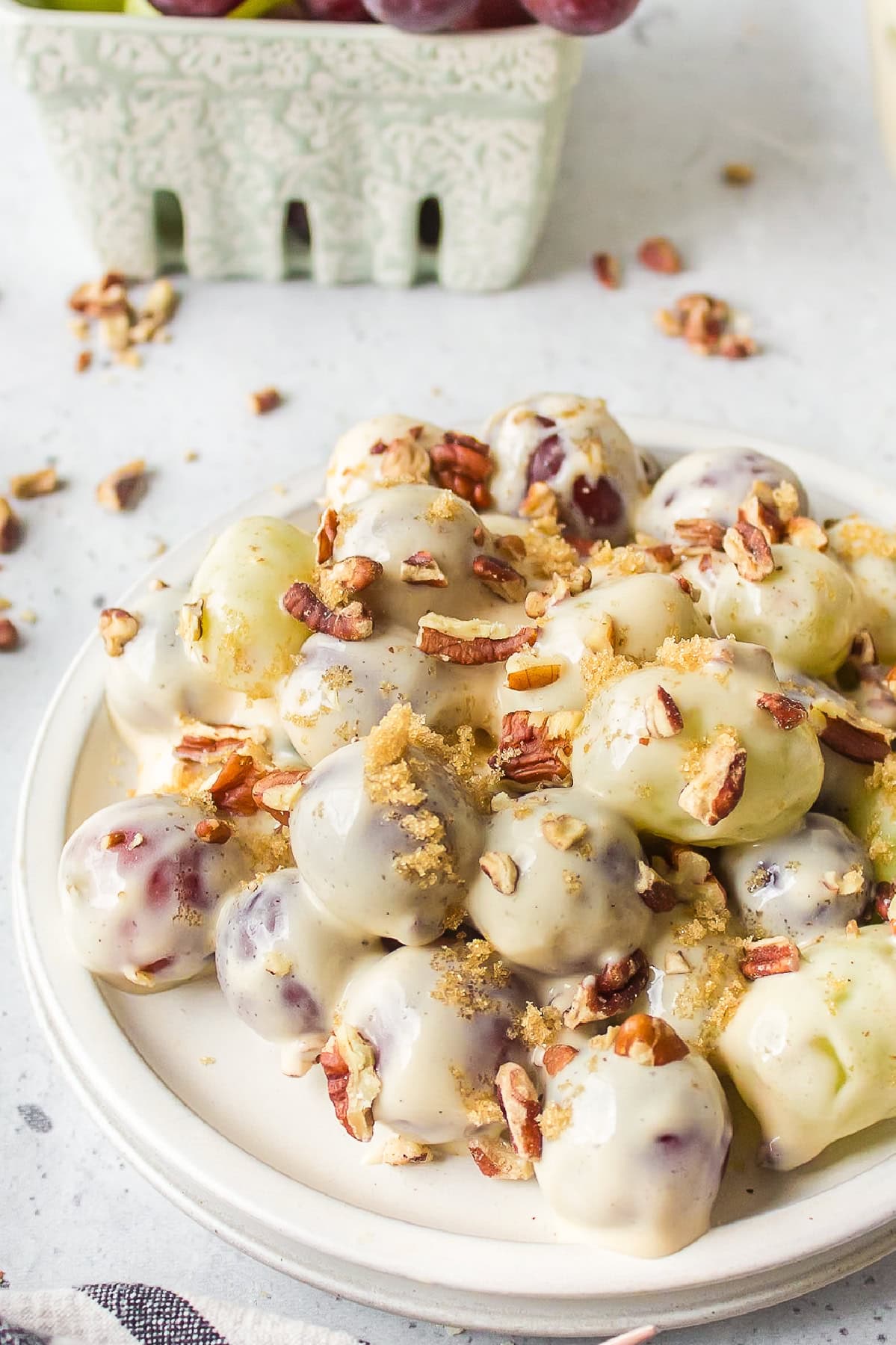 grape salad on a plate