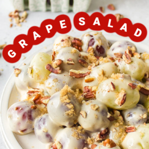 pinterest image for grape salad