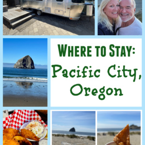 pinterest pin for staying in pacific city, oregon