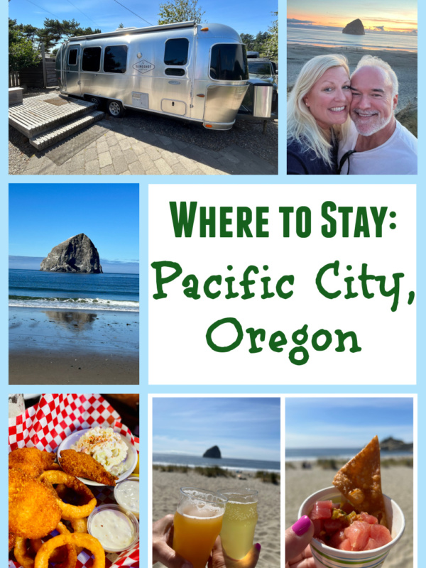 pinterest pin for staying in pacific city, oregon