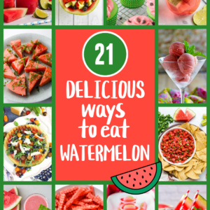 pinterest image for watermelon recipes