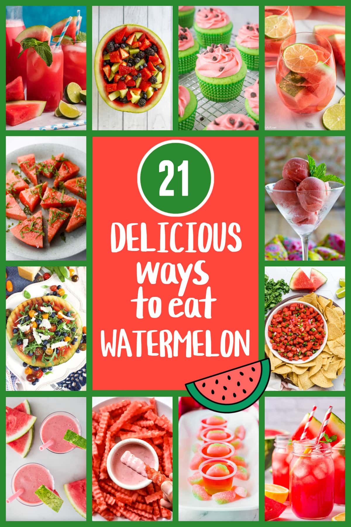 pinterest image for watermelon recipes