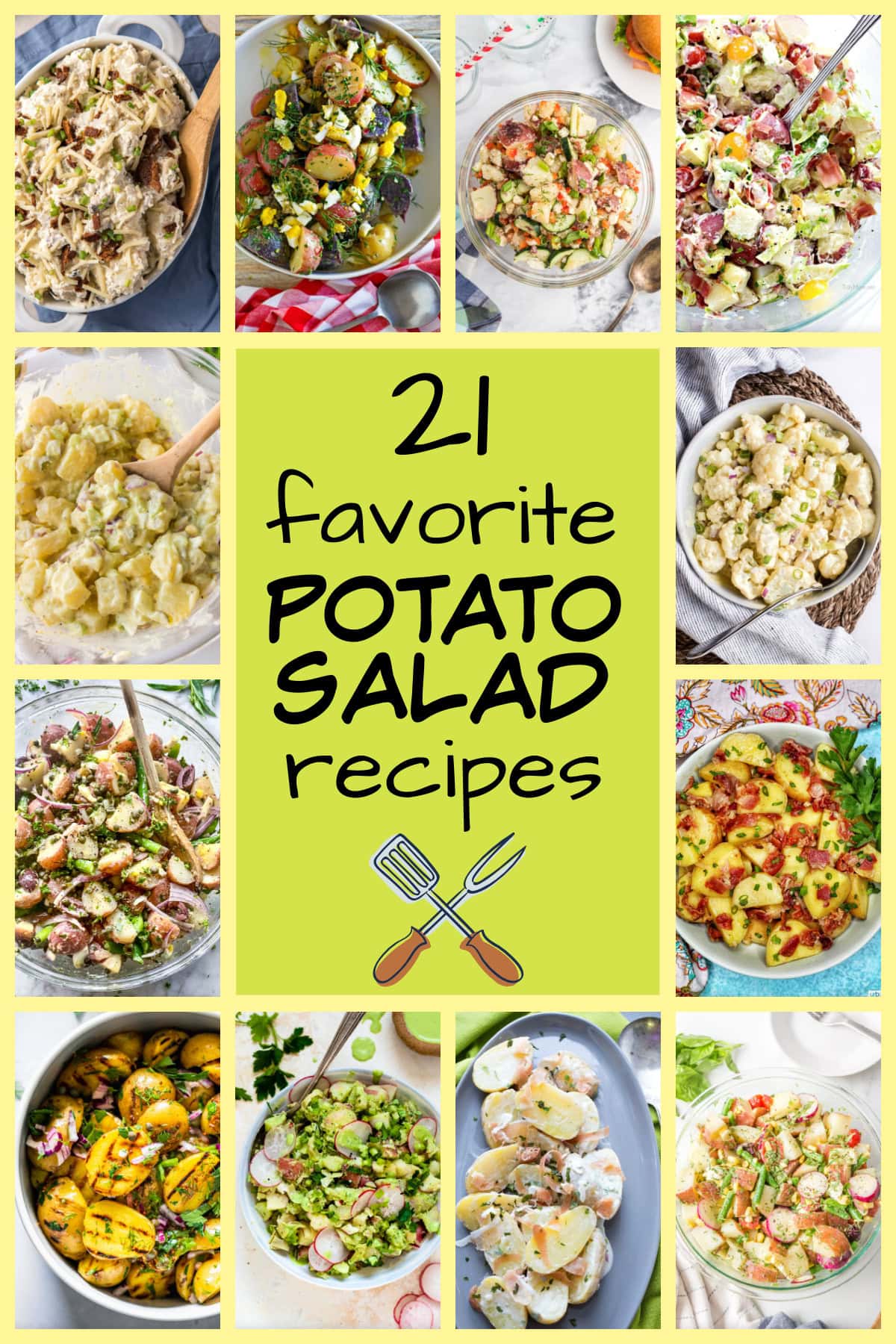 pinterest image for favorite potato salad recipes