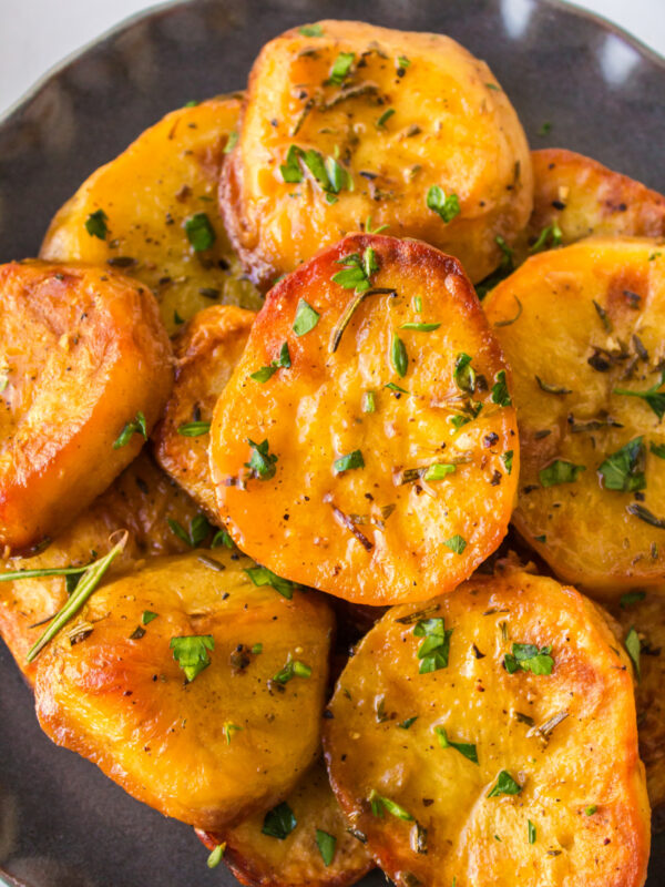 melting potatoes in a bowl