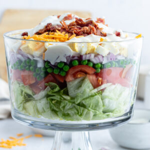 pinterest image for 7 layer salad